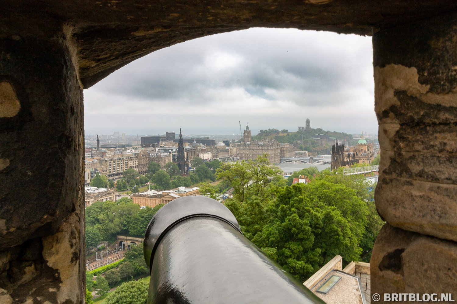 Uitzicht vanuit het kasteel