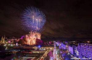 Vuurwerk in Edinburgh