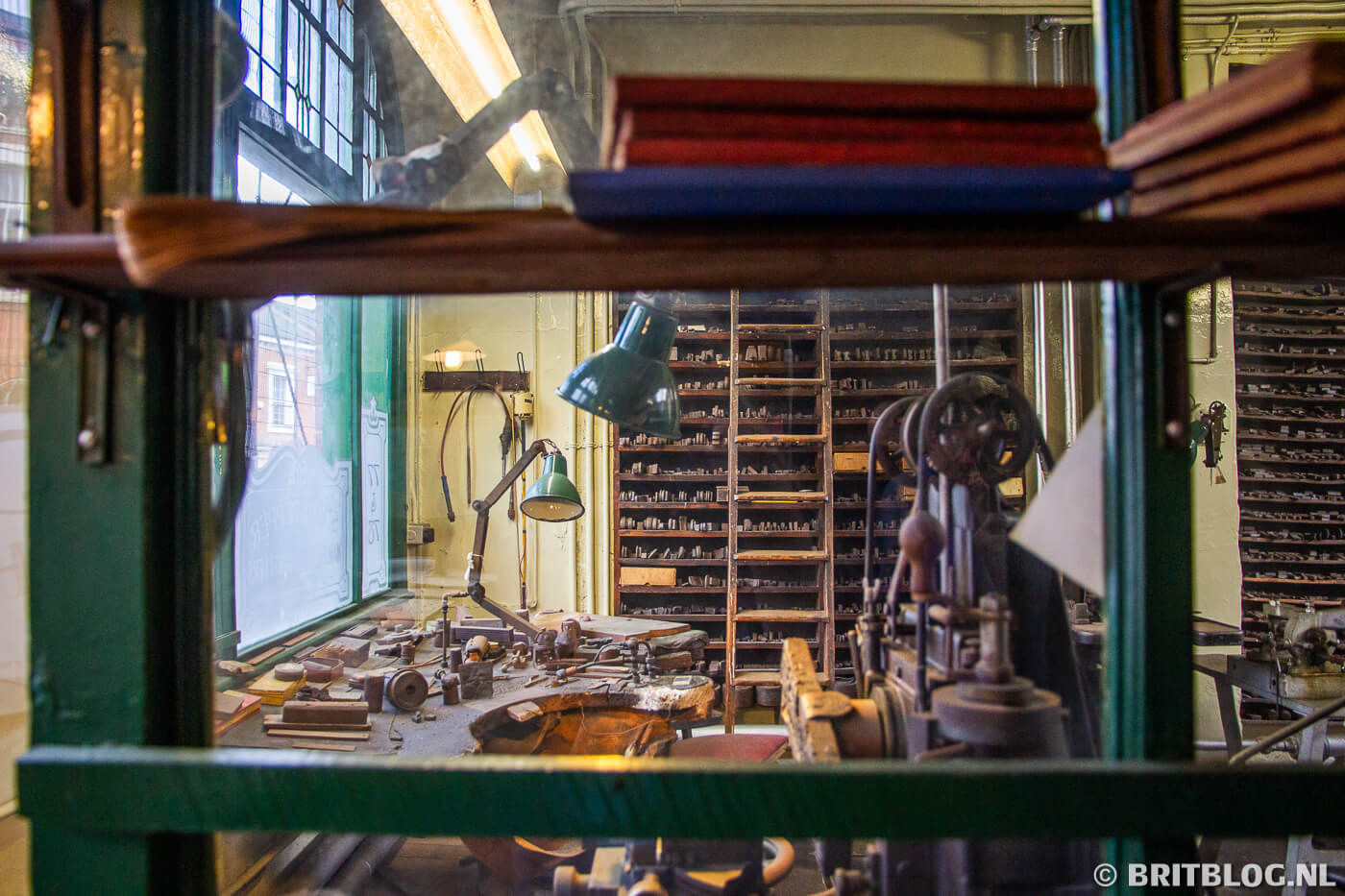 Het atelier van Jewelry Quarter Museum in Birmingham