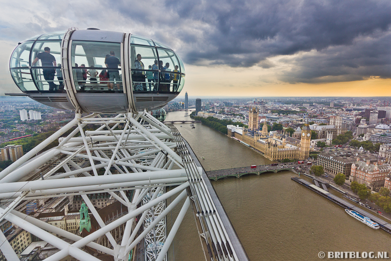 London Eye, bekijk Londen vanuit een reuzenrad