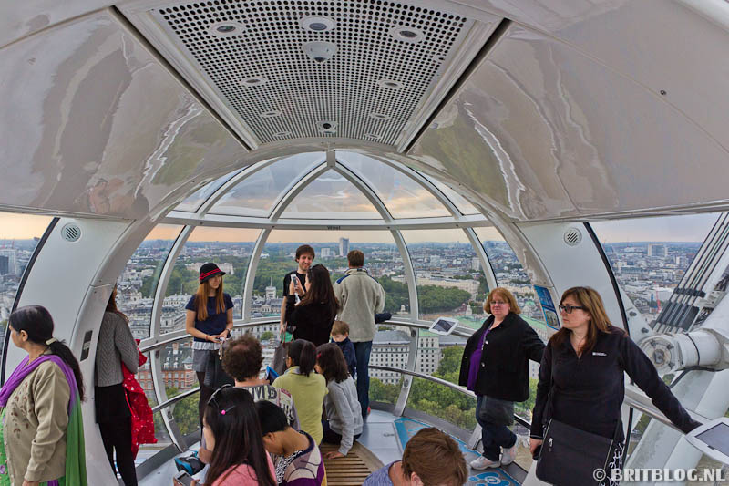 London Eye cabine.