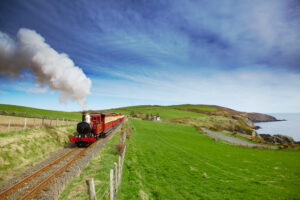 vervoer op Isle of Man kan met stoomtrein