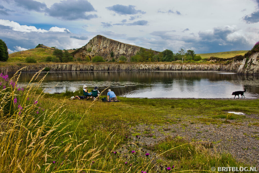 Cawfields Quarry bij de Muur van Hadrianus