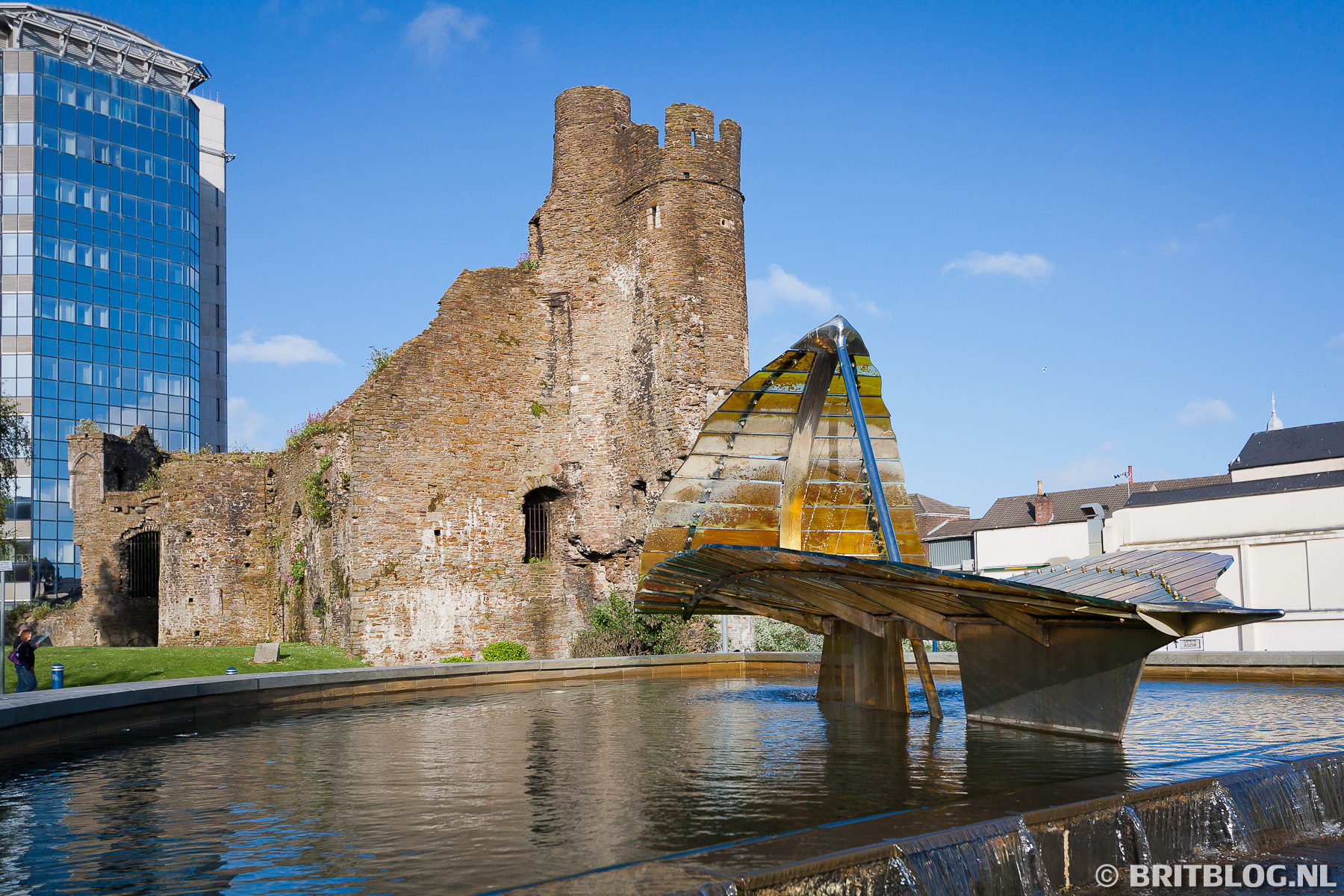 Swansea Castle, een stukje geschiedenis in een nieuwe stad