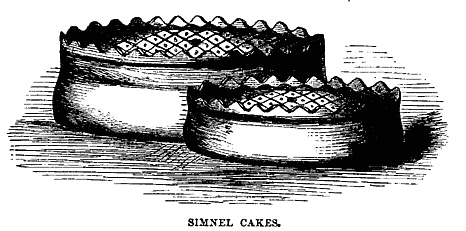 Simnel Cake wordt gegeten op de Britse Moederdag, Mothering Sunday