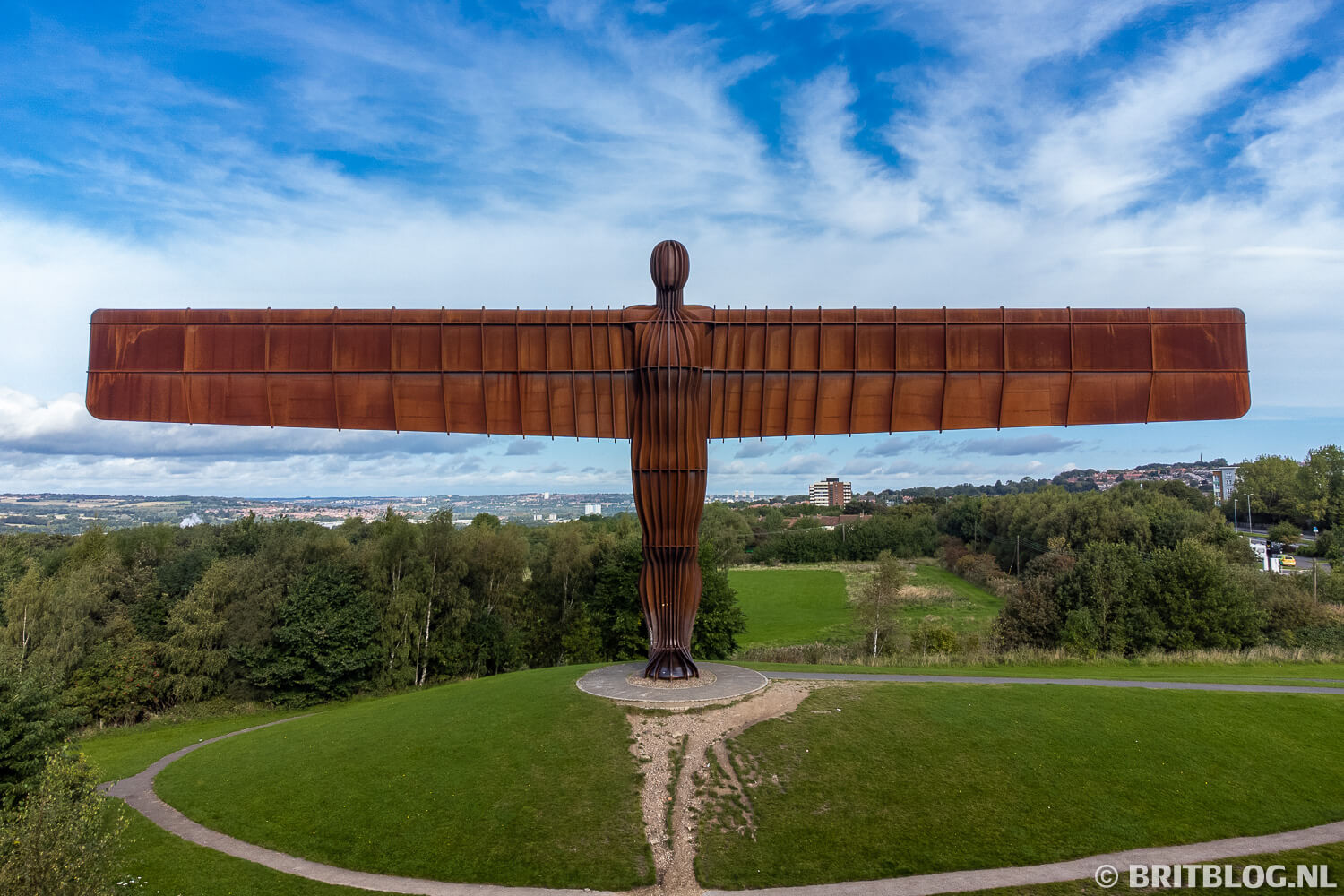 Angel of the North in Gateshead (nabij Newcastle)