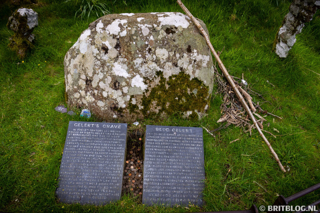 Het graf van Gelert, Beddgelert, Eryri, Wales