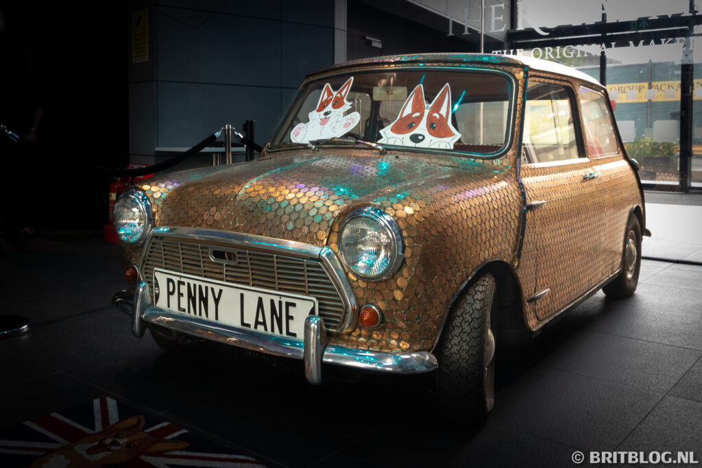 Penny Lane, mini met penny's, The Royal Mint, Llantrisant, Wales, Groot-Brittannië