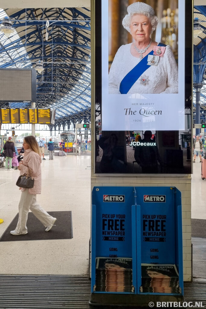 Overlijden van Queen Elizabeth op Brighton Station