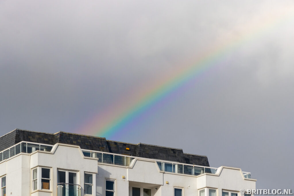 regenboog in Brighton, Engeland