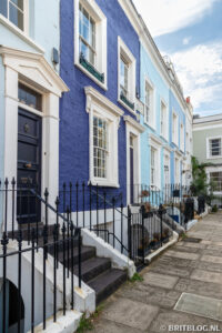Kleurrijke huizen in Londen