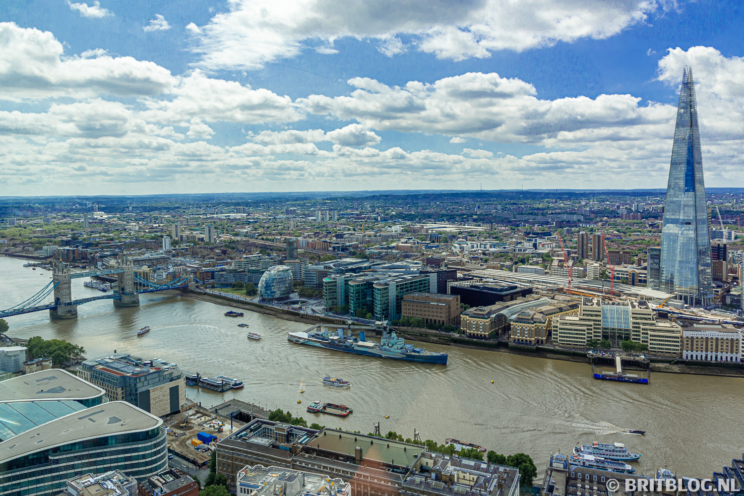 Gratis uitzicht over Londen