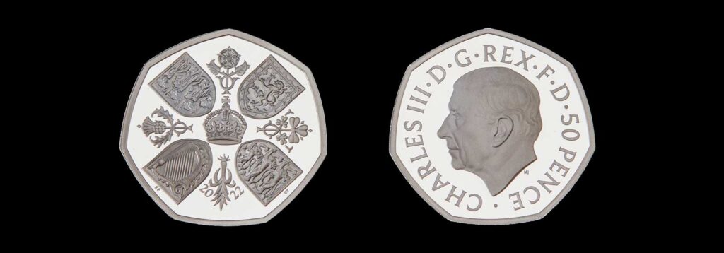 Britse munt met Charles III
