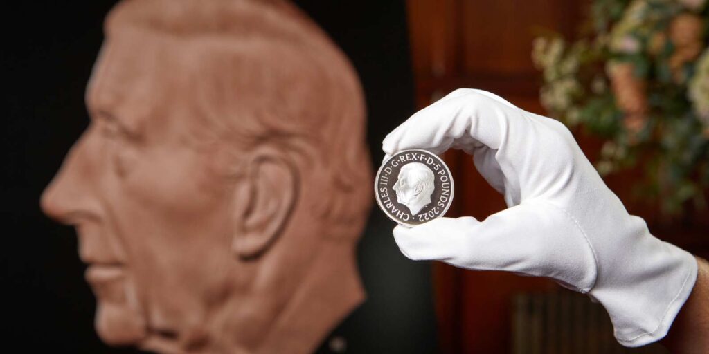 Britse munt met Charles III