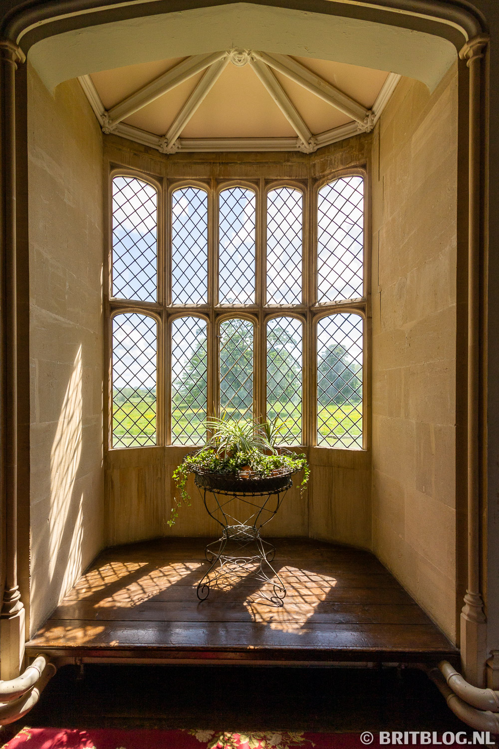 De plek van het eerste fotografie negatief, Lacock Abbey, Engeland