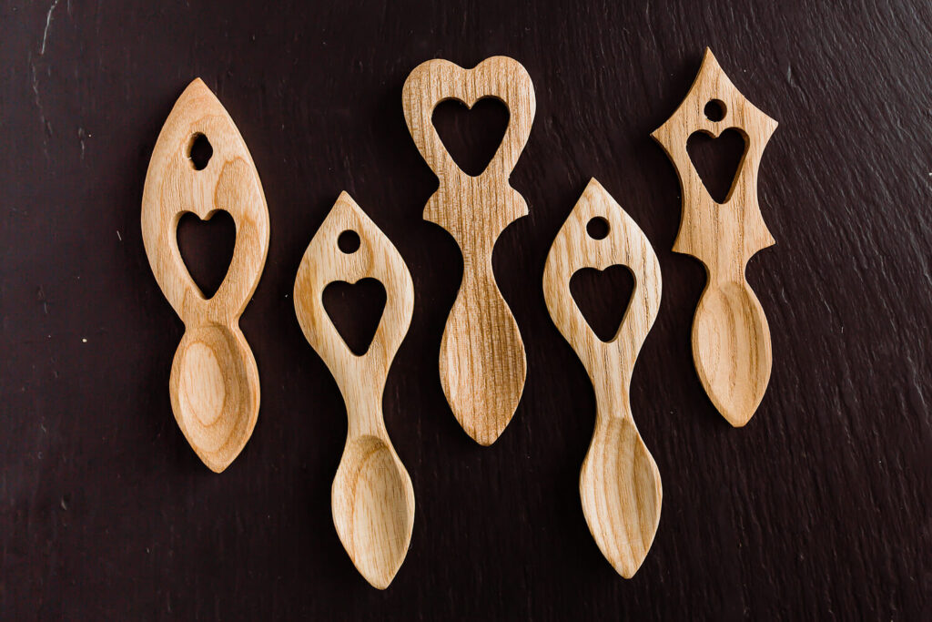 Liefdeslepels, lovespoons, Wales