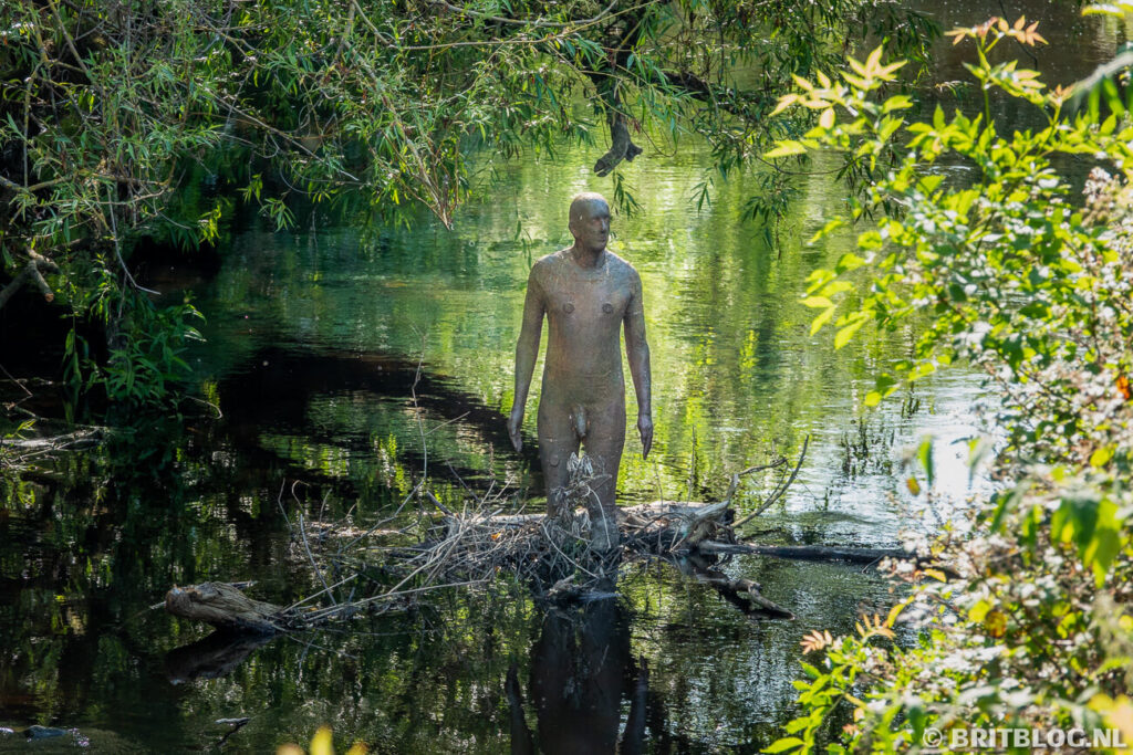 Antony Gormley's Standing Man, Water of Leith Walkway