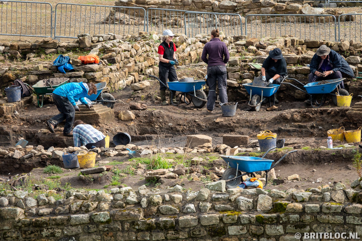 Opgravingen in Roman Vindolanda Fort & Museum