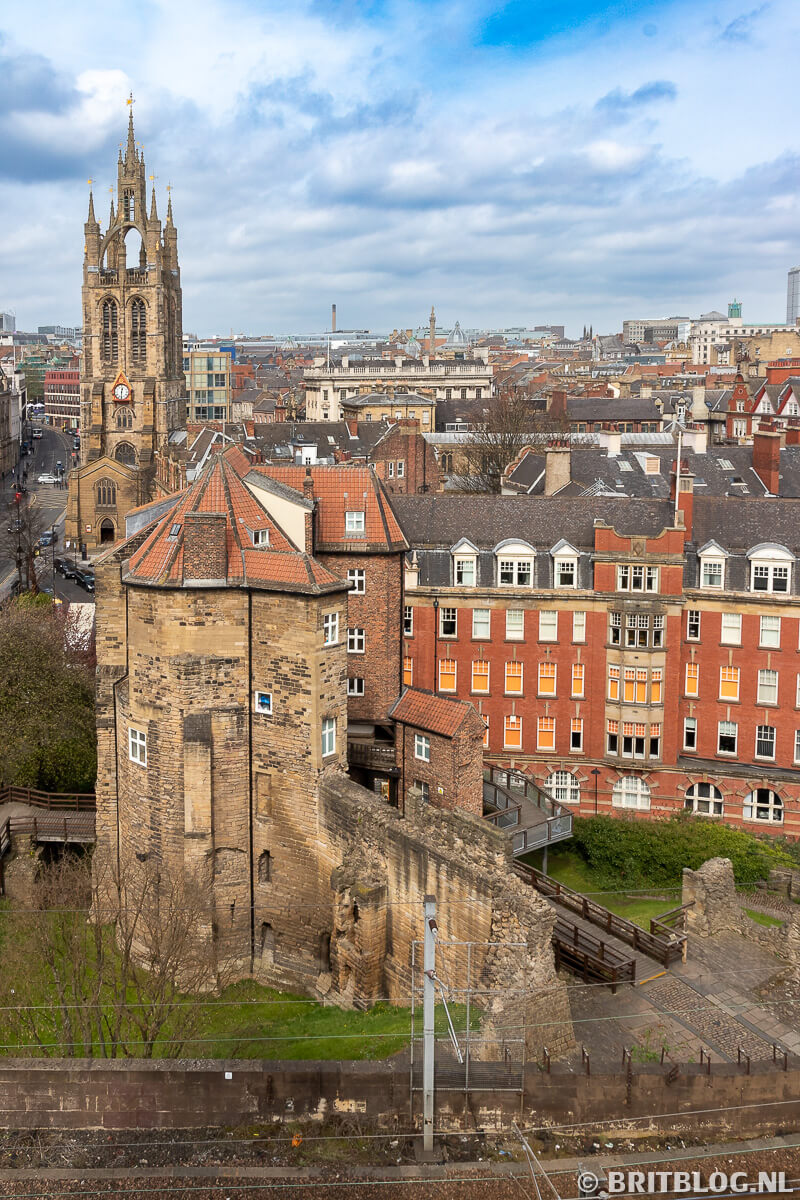 Uitzicht op Newcastle vanaf de keep