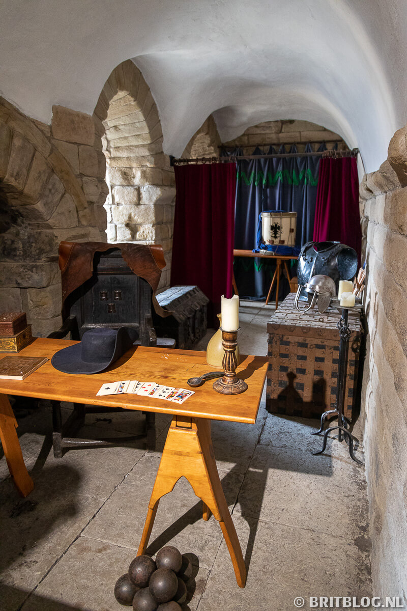 in de kelder van het kasteel