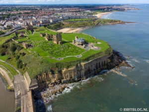 Tynemouth Priory and Castle met de drone