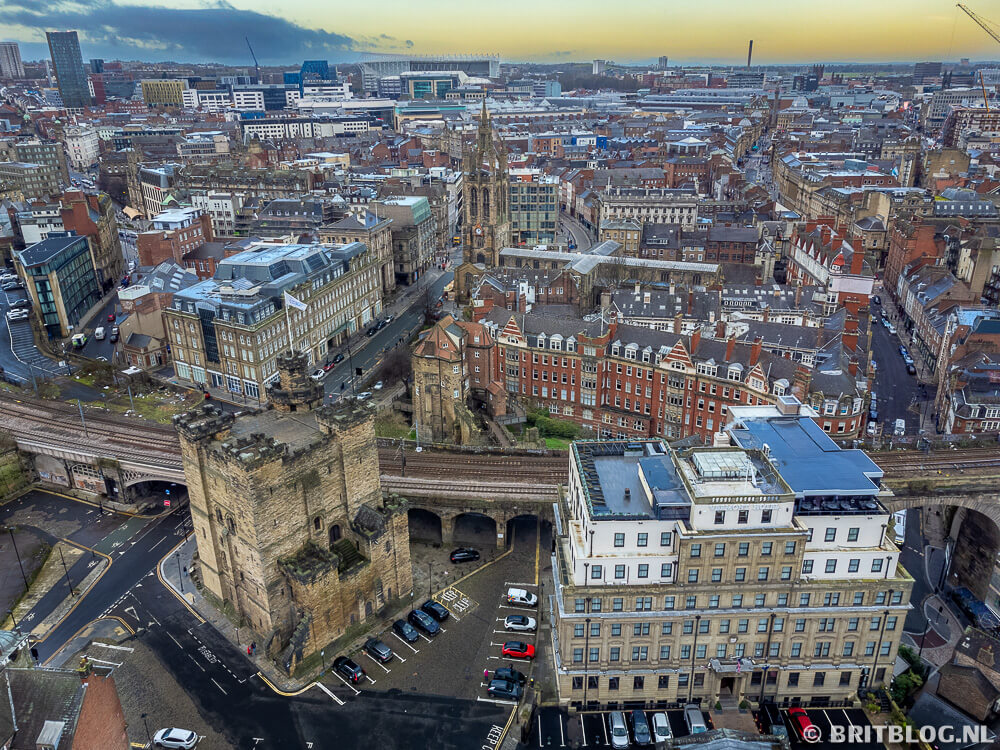 Newcastle upon Tyne, de grootste stad van graafschap Tyne and Wear