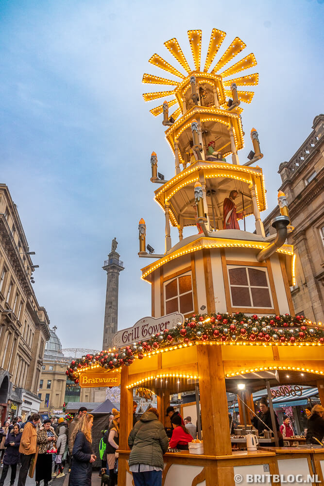 Winkelen Newcastle kerstmarkt 1