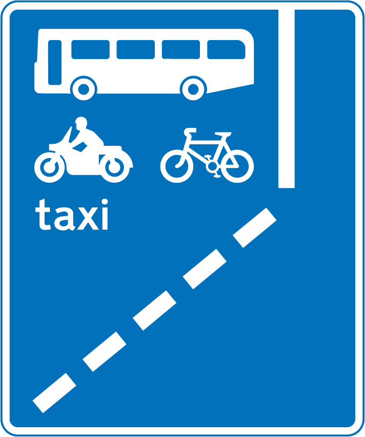 Fiets baan bord VK