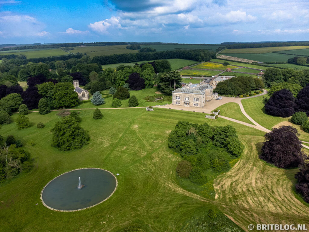 Sledmere House vanuit de lucht