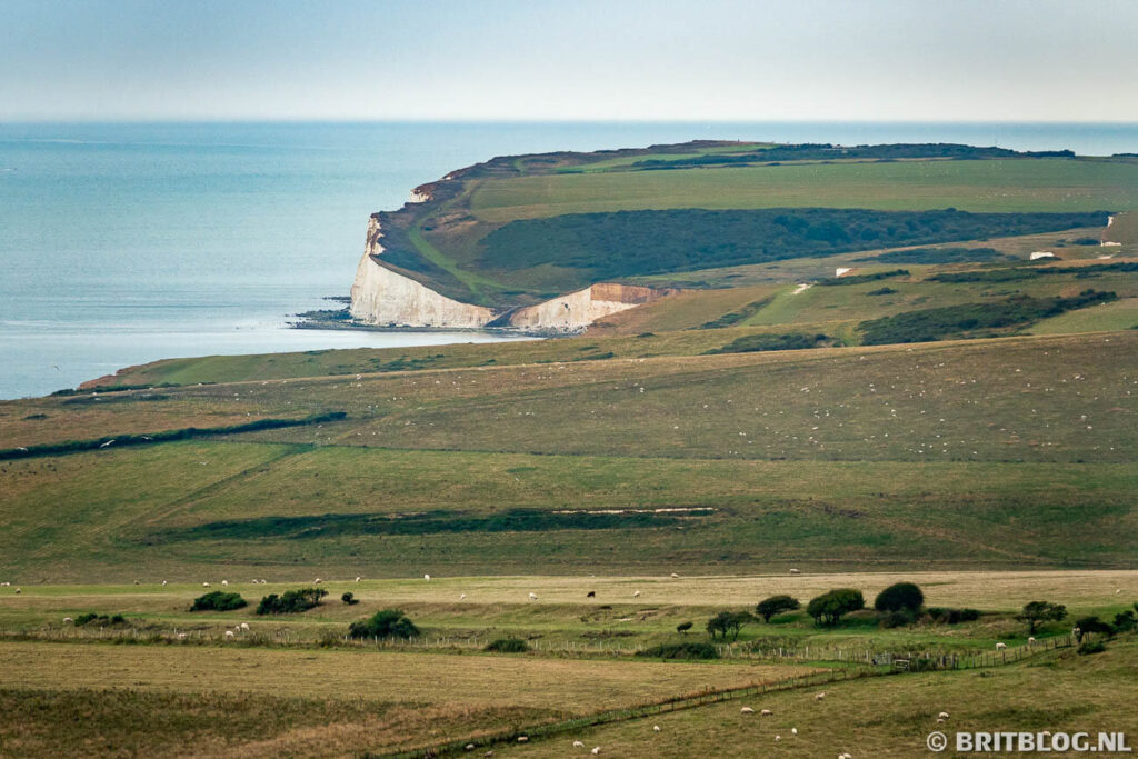 De kliffen van South Downs National Park