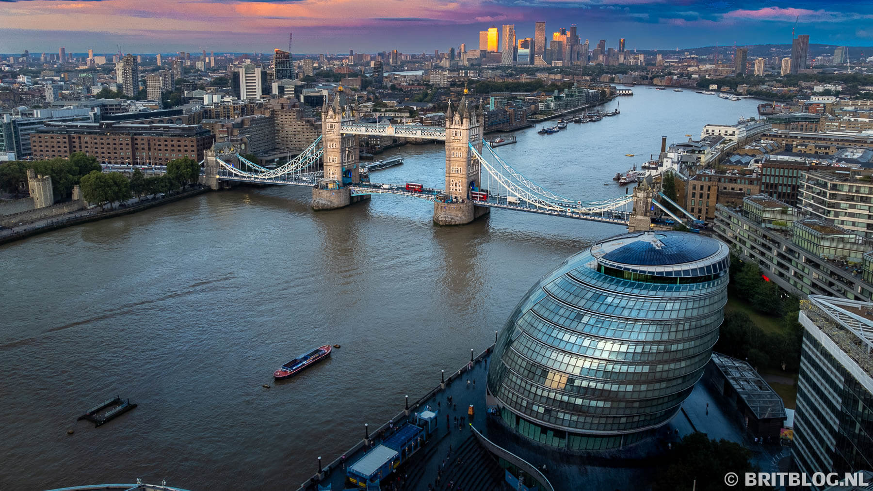 Tower Bridge, Londen, een van de vele mooie plekken in het Verenigd Koninkrijk.