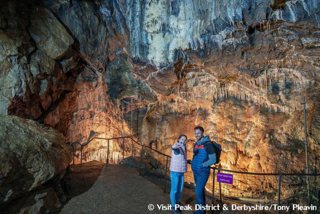 Treak Cliff Cavern Castleton Derbyshire Peak District National Park