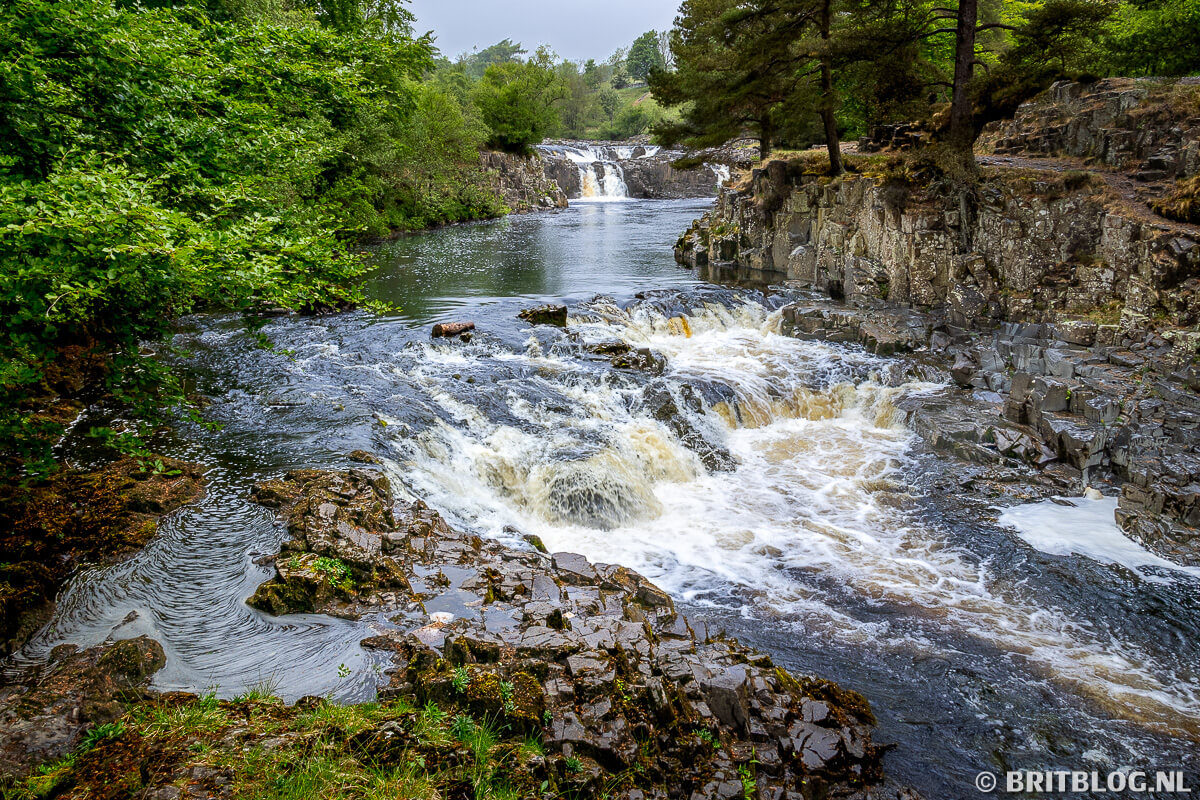 Low Force, vlakbij de High Force, Forest-in-Teesdale, in de Durham Dales