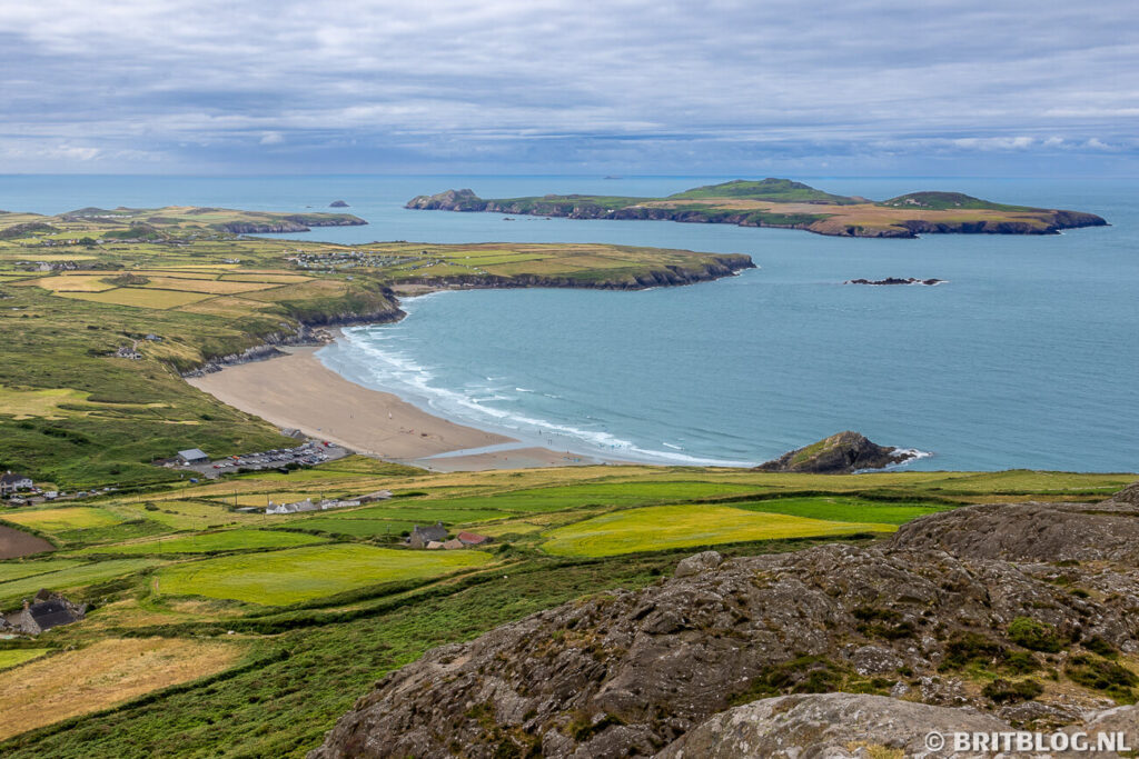 Ramsey Island vanaf St Davids Head.