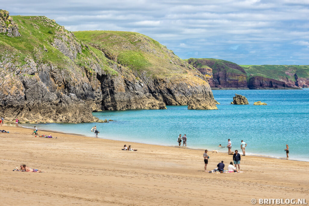 Barafundle Bay strand. 
