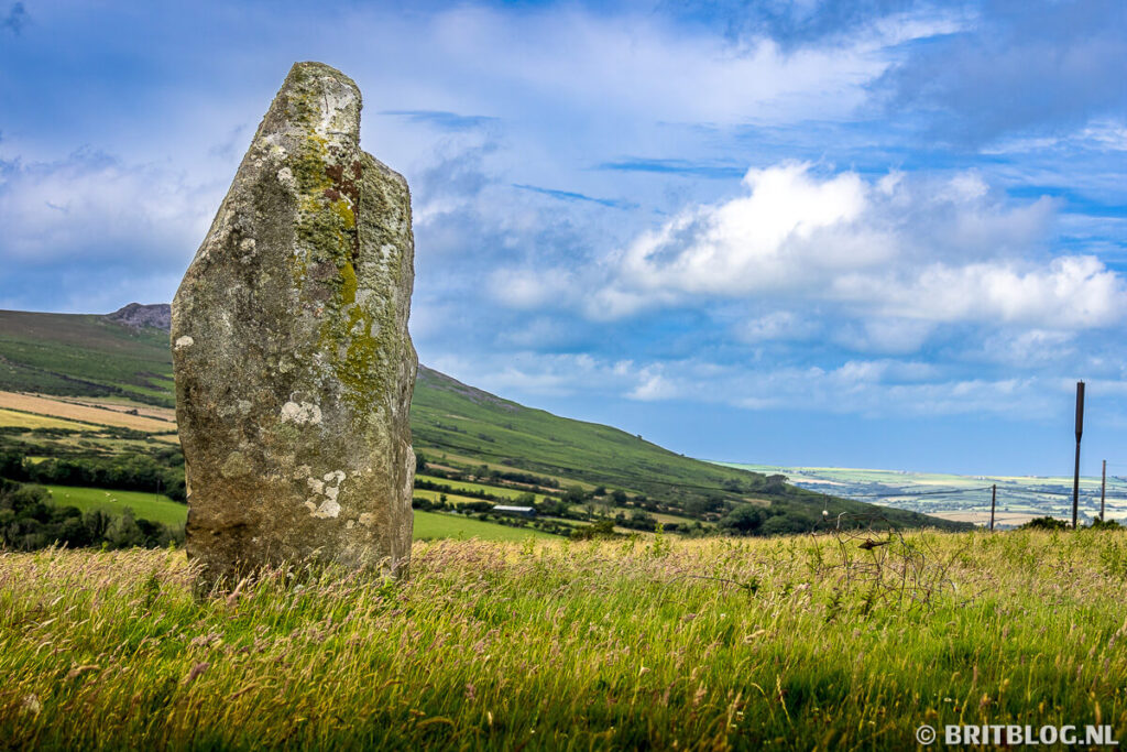Staande steen in Preseli Hills, Pembrokeshire