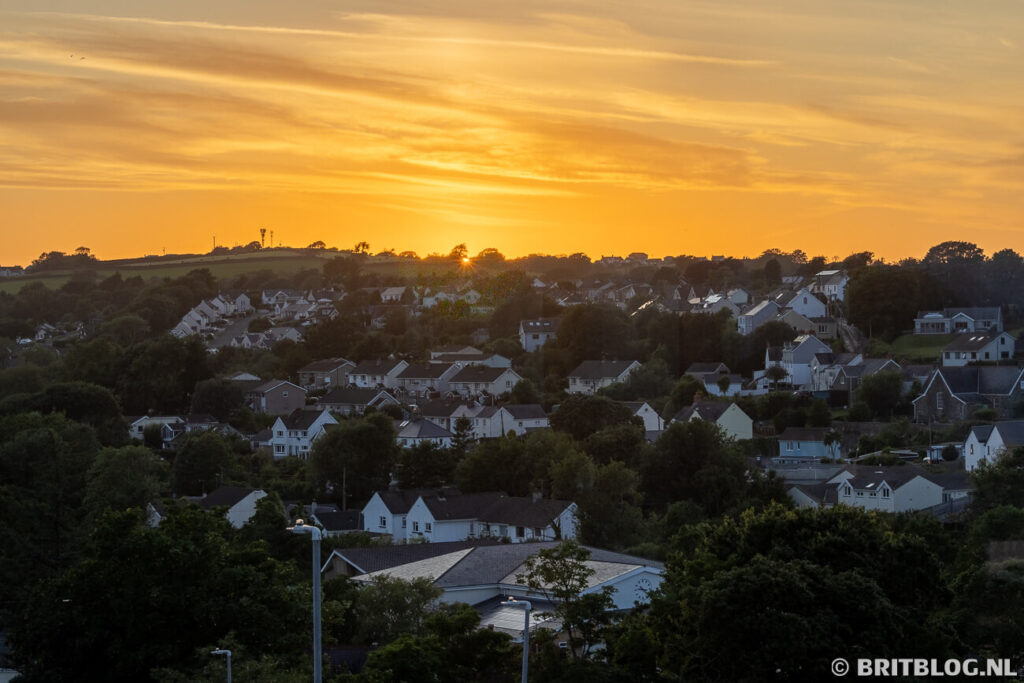 zonsondergang Saundersfoot