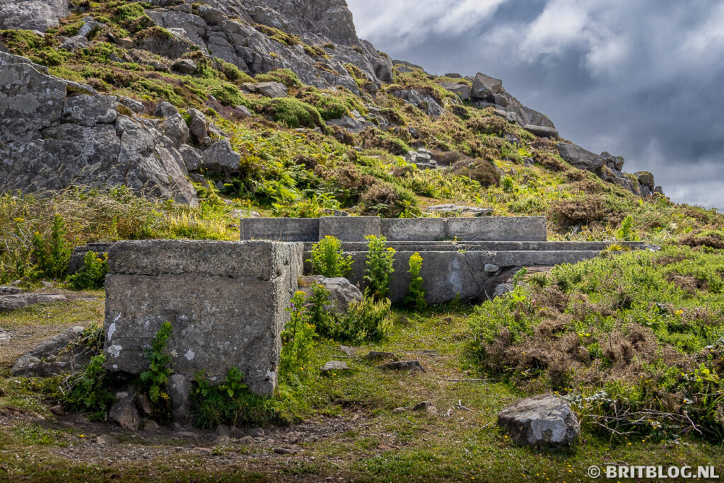 Oude WO2 resten op Carn Llidi