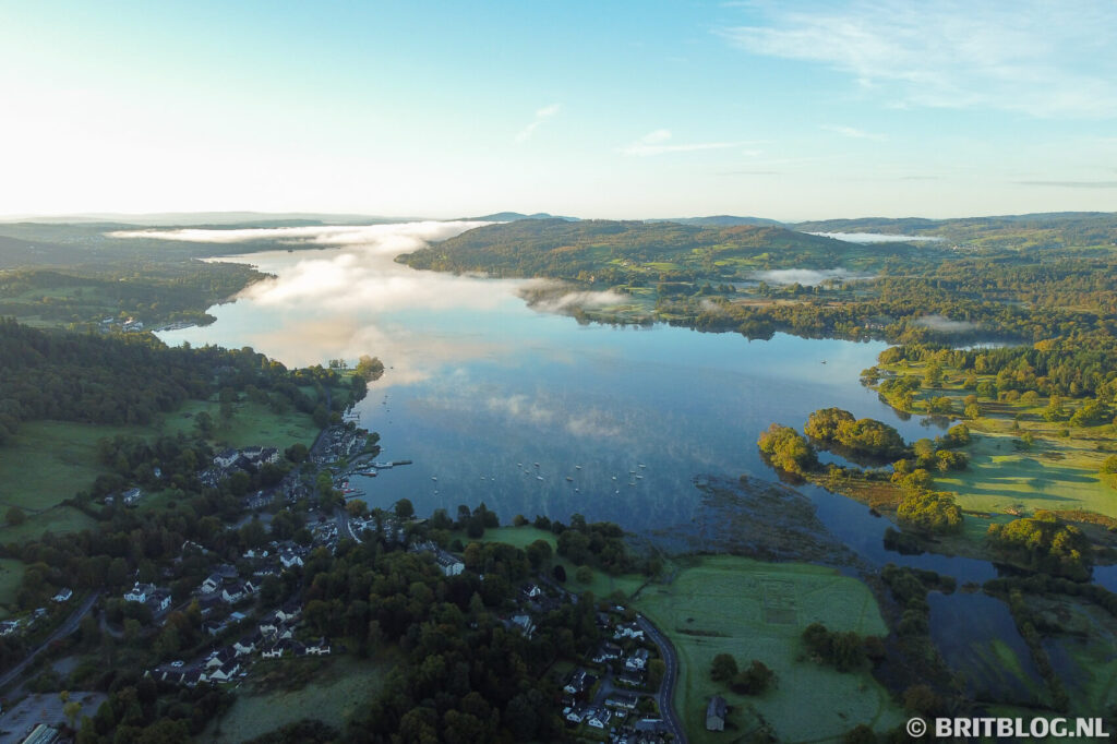 Ambleside Windermere Lake District Groot Brittannie drone 1
