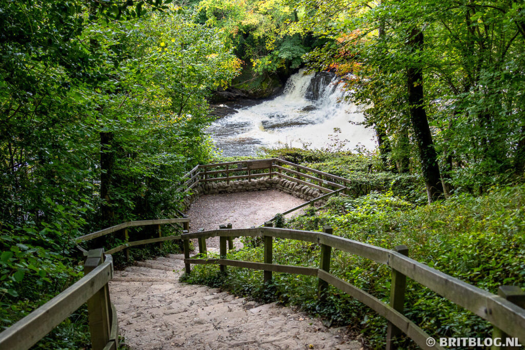 Aysgarth Falls Middle Falls Yorkshire Dales National Park Engeland 1