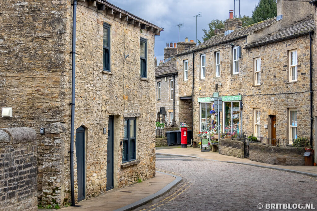 Een typisch straatje in Hawes, Yorkshire Dales National Park