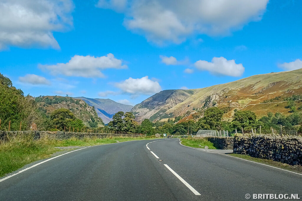 De A591 is een van de mooiste wegen in het Lake District