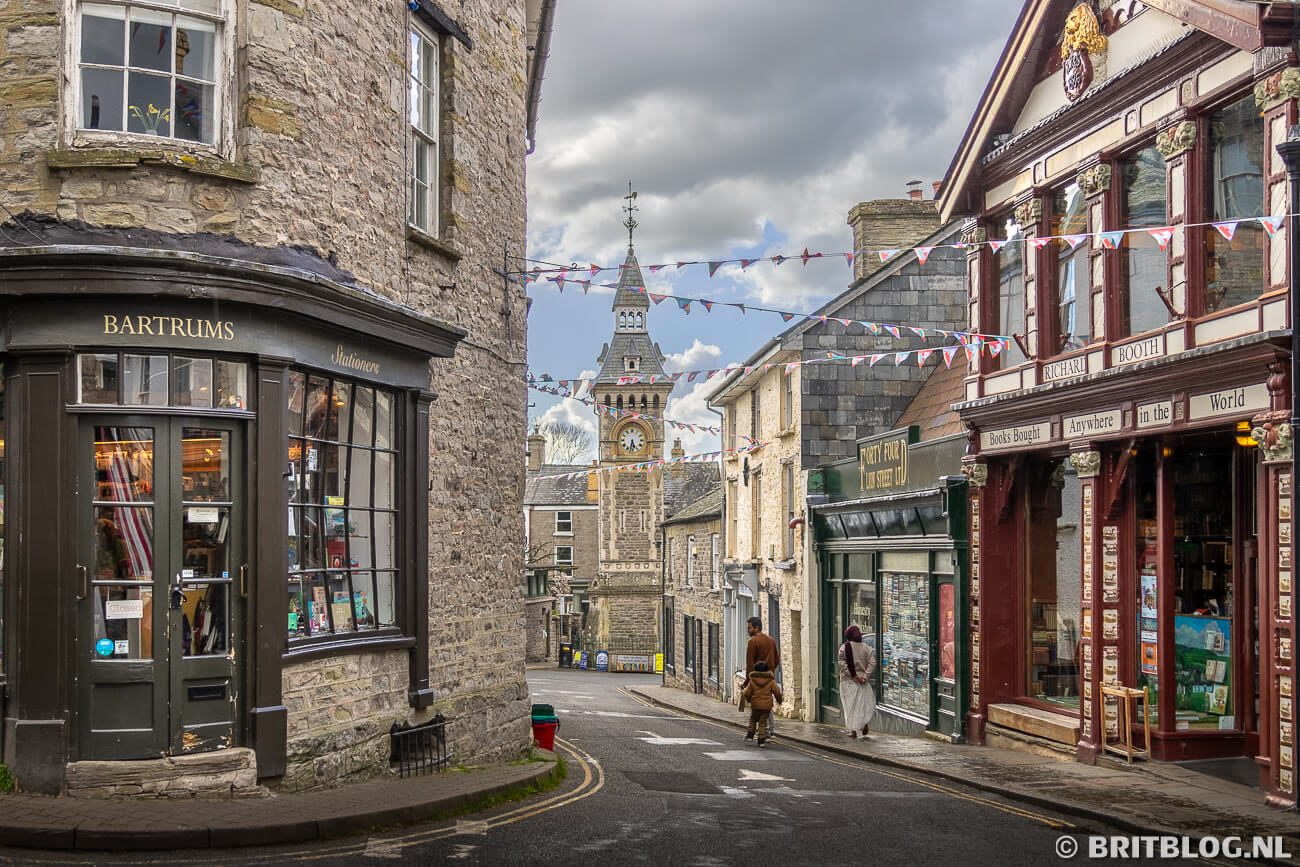Straatbeeld van Hay-on-Wye