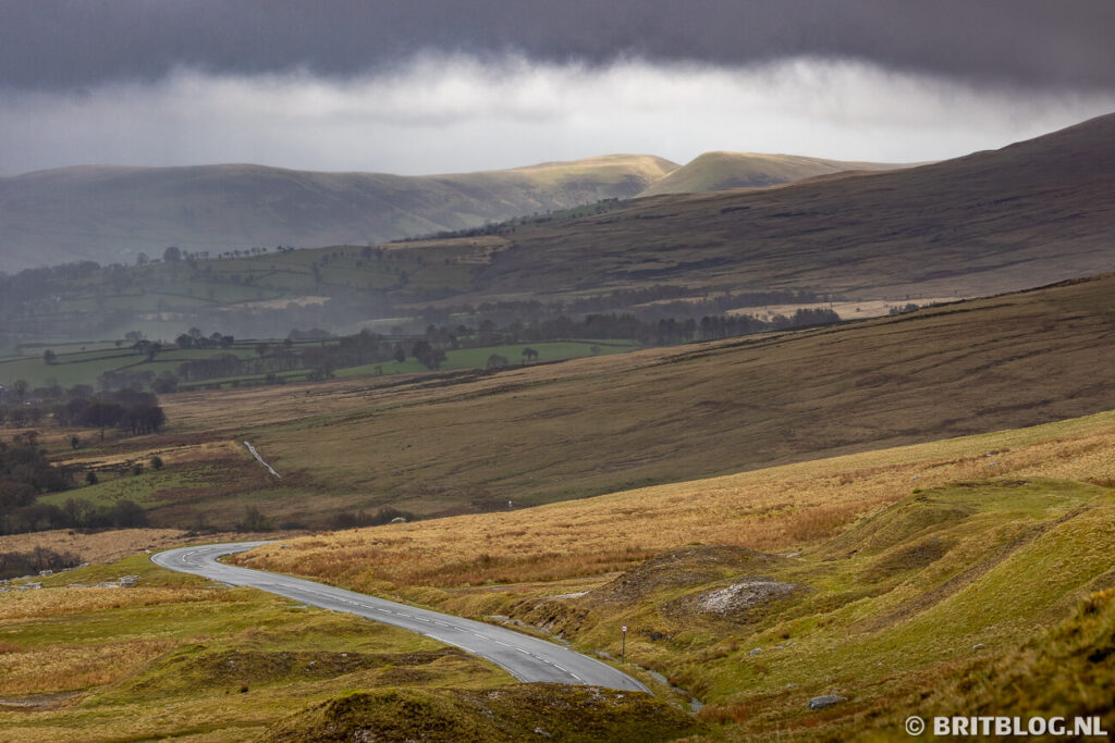 Black Mountain road Bannau Brycheiniog Zuid Wales 2