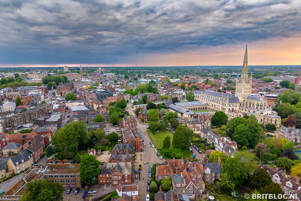 Norwich skyline Norfolk Engeland 1